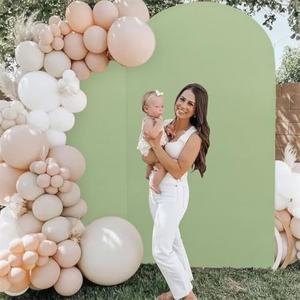 ผ้าสแปนเด็กซ์สีทึบหรูหรายืดหยุ่นสูง100 + สี3x5-6ft ขนาดสำหรับงานแต่งงาน - Product Image 5