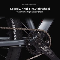 Vélo de montagne Sufeng Leisure en alliage d'aluminium, 1*10 vitesses, 27,5/29 pouces, frein à disque double, fourche à suspension, tout-terrain, forêt, route, gravier