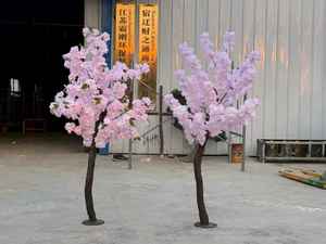 Arbre artificiel de <span class=keywords><strong>cerisier</strong></span> vert sur pied en plastique, pot de fleurs <span class=keywords><strong>d</strong></span>écoratif <span class=keywords><strong>d</strong></span>'<span class=keywords><strong>intérieur</strong></span>, bonsaï pour la maison, le bureau ou l'hôtel - Product Image 3