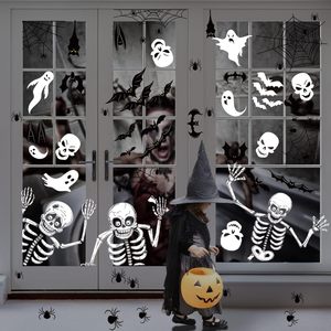 DAMAI Halloween Window Clings Decor Double Side Removable Glass Decals Can Remove Window Stickers for Halloween Decorations - Product Image 2