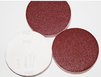 Crochet et boucle abrasif 100mm 115mm oxyde d'aluminium dureté moyenne disque de ponçage de papier de verre rond OEM pour le polissage