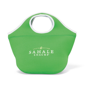 Sac isotherme en néoprène <span class=keywords><strong>Ella</strong></span> vert pomme/blanc - Product Image 1