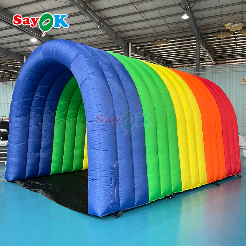 Sayok Inflatable Rainbow Tunnel Inflatable LED