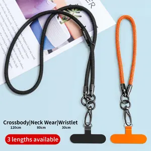 Custom Universal Cellphone Strap Crossbody Nylon Lanyard Mobile Phone Strap To Hang Hanging Rope With Logo Custom