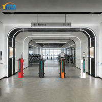 Portillon pivotant de contrôle d'accès en acier inoxydable 304, barrière pivotante automatique bidirectionnelle pour banques, bureaux et immeubles