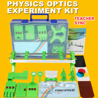 Kit d'expérimentation en optique physique avec banc optique, ensemble de lentilles concaves et convexes, prisme, aide pédagogique pour la physique des étudiants pour laboratoire scolaire