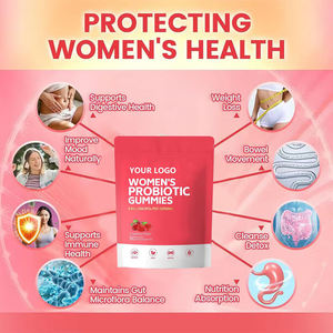 Vendita calda OEM donne Gummies probiotici sapore di mirtillo rosso promuove la digestione intestinale e migliora l'immunità integratori per la salute - Product Image 2