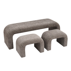 <span class=keywords><strong>Banco</strong></span> de <span class=keywords><strong>muebles</strong></span> modernos Bailey, juego de tres piezas, taburete de tela para dormitorio, <span class=keywords><strong>Banco</strong></span> de esquina Otomano - Product Image 1