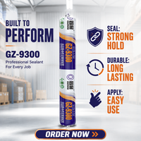 Guzhan 818 Scellant silicone ignifuge de qualité supérieure, résistant aux intempéries, neutre pour la construction, étanchéité ignifuge