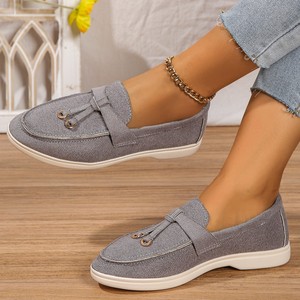 <span class=keywords><strong>Scarpe</strong></span> Slip-on in Camoscio di Alta Qualità per <span class=keywords><strong>Donna</strong></span>, Stile Europeo e Americano, Taglia Grande <span class=keywords><strong>43</strong></span>, Autunno, Tempo Libero - Product Image 4