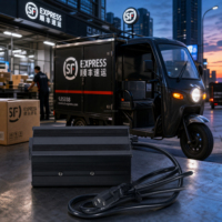 Chargeur étanche 29,2 V 15 A CC avec prise UE, adaptateur de charge en gros haute puissance pour batteries de véhicules électriques de livraison
