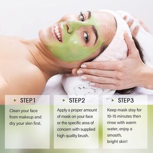 Masque facial détox au thé vert pour un nettoyage en profondeur, un contrôle du sébum et une purification des pores, des points noirs et des impuretés pour tous les types de peau - Product Image 6