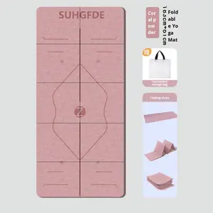 Tapis <span class=keywords><strong>de</strong></span> <span class=keywords><strong>yoga</strong></span> pliable en TPE antidérapant <span class=keywords><strong>de</strong></span> 6 mm <span class=keywords><strong>pour</strong></span> la sieste des enfants - Utilisation à domicile portable - Tapis <span class=keywords><strong>de</strong></span> fitness <span class=keywords><strong>pour</strong></span> <span class=keywords><strong>dormir</strong></span> - 183 cm YEJOSENIA - Product Image 6