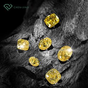 Igi ได้รับการรับรอง cvD/hpht 0.5-5CT VS1สีเหลืองแฟนซีมรกตหัวใจใสตัดมรกต - Product Image 1