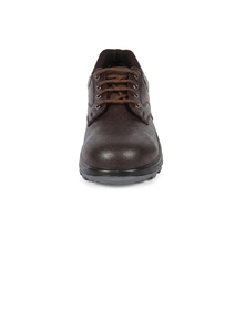 Chaussures de sécurité en cuir pour hommes de qualité supérieure avec embout en acier et fermeture à lacets pour travaux lourds, disponibles à la vente - Product Image 5