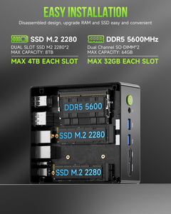 คอมพิวเตอร์ตั้งโต๊ะสำหรับเล่นเกม GMKtec K11 R9 8945HS มินิพีซี 8 คอร์ 16 เธรด แรม 32GB DDR5 ฮาร์ดดิสก์ 1TB SSD คอมพิวเตอร์สำหรับทำงาน K11 มินิพีซีสำหรับเล่นเกม K11 - Product Image 4