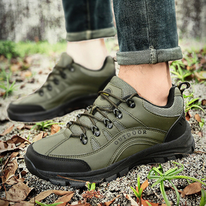 Bottes de randonnée imperméables de haute qualité, grandes tailles, légères, pour hommes, chaussures de randonnée basses, chaussures d'extérieur pour hommes, vente en gros d'usine - Product Image 3