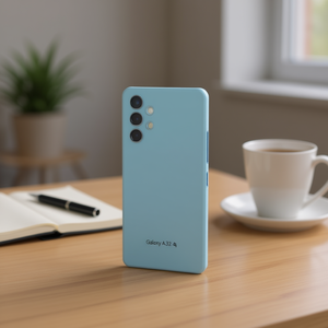 Coque de protection arrière bleue pour Samsung Galaxy A32 4G, compatible avec le téléphone A325 - Product Image 3