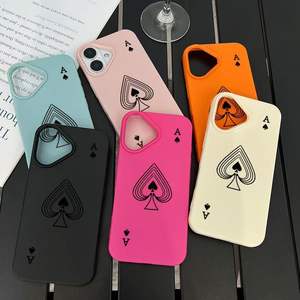 Cover Protettiva Posteriore in TPU con Stampa Personalizzata a Tema Poker (Carte da Gioco) per iPhone 17 15 16 14 Pro MAX - Product Image 2