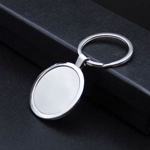 Wholesale <b>Blank</b> Plain Round Shaped Laser Logo Luxury Souvenir Made Metal <b>Ring</b> for Printing Keychain Accessories - Product Image 6