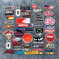 Autocollants de course holographiques découpés, réfléchissants arc-en-ciel brillants, autocollants adhésifs pour voiture, moto, casque, skateboard, gobelet