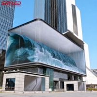 Affichage LED P10 3D holographique à vision directe, étanche, ignifuge, résistant à la chaleur, à économie d'énergie, avec profilé en aluminium pour armoire et panneau publicitaire
