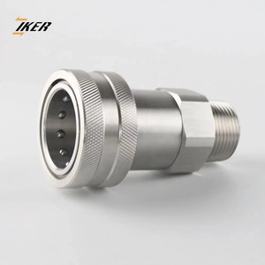 Acoplamientos Rápidos Hidráulicos de Acero al Carbono <span class=keywords><strong>Serie</strong></span> ISO 7241 a Interchange 6600 ANV, 3/8'' NPT BSPP, Conector Rápido YAA - Product Image 3