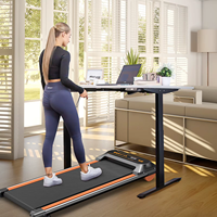 Tapis de marche sous le bureau – Marchez en travaillant, restez actif – Moteur silencieux, design fin – Machine d'exercice pour la maison et le bureau – Course quotidienne