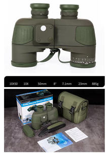 Télescope binoculaire de Navigation professionnelle de haute qualité 10x50 étanche BAK4 optique métallique faible luminosité allant HD pour une utilisation en extérieur - Product Image 6