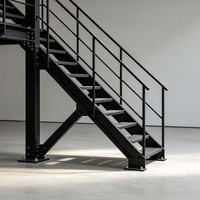 Fabricant d'escaliers en acier pour bureaux et villas en plein air, escalier en acier sur mesure expert