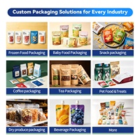 Sachets personnalisés imprimés à fond plat refermables avec fermeture éclair et boutons-pression latéraux pour grains de café