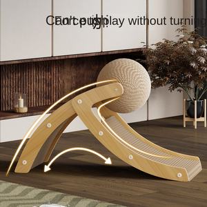 Tiragraffi per Gatti in Cartone Ondulato a Spina di Pesce con Pallina in Sisal, Modello Mg273 per Vendita all'Ingrosso - Product Image 2