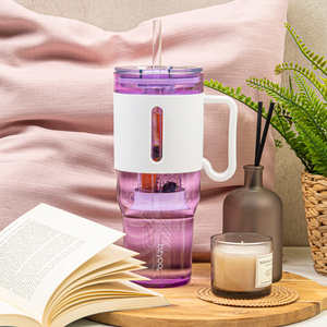 Vaso de plástico sin BPA duradero y sostenible de 46oz al por mayor con pajita y tapa calidad logotipo personalizado Vasos - Product Image 5