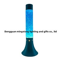 Lampe Horn Onion LAVA GLITTER en alliage d'aluminium et verre, lumière de nuit universelle, éclairage créatif pour la maison