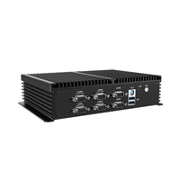Ordenador industrial compacto I7 4500U I5 4200U I3 4030U Dual LAN Seis puertos serie GPIO Ranura para tarjeta SIM Win7/8/10 Mini PC sin ventilador