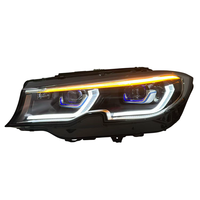 Ensemble de phares LED DRL blanc et jaune améliorés SJC Auto Car Parts pour BMW Série 3 G20 G28 320i 325i, style laser, phares avant