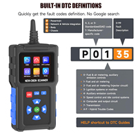Escáner de Diagnóstico OBD2 12-24V Universal con Pantalla a Color de 2.8 Pulgadas, Lector de Códigos de Luz de Verificación del Motor para Diagnóstico de Camiones y Automóviles