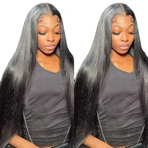 5x5 HD Lace Closure Wigs Straight Human Hair Lace Wigs Natural Hairline Thin Lace 10A Grade