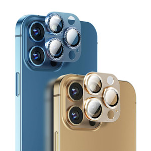 Película protectora de lente de cámara con marco de Metal de vidrio templado HD para <span class=keywords><strong>iPhone</strong></span> 11 <span class=keywords><strong>12</strong></span> 13 - Product Image 1