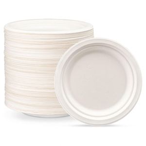 Biodegradable Disposable Cutlery and 6 7 8 9 10 Inch Paper Plates for Food Packaging for Camping Factory Price - Product Image 1