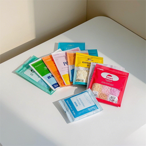 Kantung berdiri kualitas makanan mewah PE/2PE/BOPP dengan kunci ritsleting dan pegangan dapat ditutup kembali untuk jeli susu penyimpanan makanan lainnya - Product Image 3