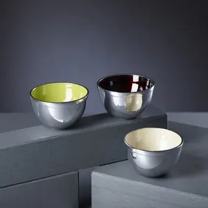 Bowls Aluminum Enamel Bowls | Metal Fruit Bowl Serving Bowl