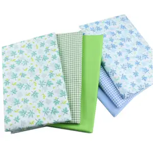 Produsen Grosir Kecil Floral Percetakan Home Tekstil Seprai Kain Katun Twill Kain