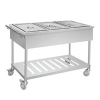 Bain-marie électrique pour buffet, équipement de buffet, vitrine chauffante pour aliments chauds, serveur, usine, utilisé dans les restaurants de Dubaï