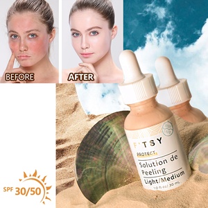 Sérum de protection solaire teinté léger/moyen Sérum minéral pour le visage Super Glow Sunblock Sérum de fond de teint teinté - Product Image 6