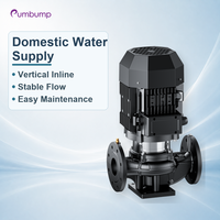 Pompe verticale en ligne GD(3) pour l'alimentation en eau domestique, débit stable, augmentation de la pression, débit 2,5-240 m³/h, hauteur de refoulement 7-63 m, 50 Hz
