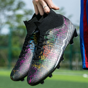 Venta caliente de gran tamaño antideslizante Turf Soccer Cleats TF/FG Training Chaussures De Football Chuteira <span class=keywords><strong>Campo</strong></span> Botas de fútbol para hombres - Product Image 5