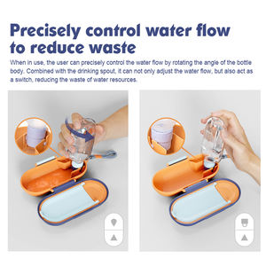 Gıda konteyner ile 600ml köpek su şişesi seyahat yavru kase taşınabilir Pet dağıtıcı kedi yürüyüş ve yürüyüş köpek hediye - Product Image 5