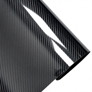 Filme de Fibra de Carbono 6D PET TPU 1.52*18M em Rolo para Decoração de Painel de Carros Esportivos, Adesivos Brilhantes de Uso Único para Mudança de Cor - Product Image 1