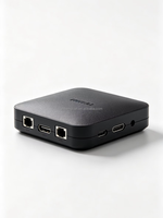 Carcasa de Plástico ABS Personalizada para Decodificador de TV Android, Sin Ensamblar, con Recortes para Puertos